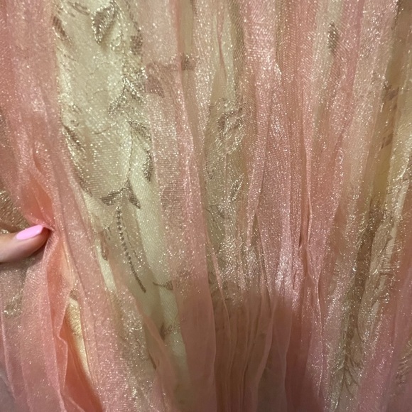 Modessa Couture Peach/Pink Prom Evening Gown  Size 6 Brand New with Tug - Picture 9 of 10